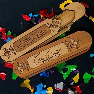 جا قلمی هدیه  روز پدر چوب ام دی اف