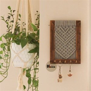 جاکلیدی دیواری مکرومه کد 03