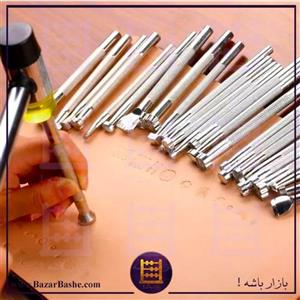 مجموعه سنبه حکاکی فولادی مخصوص چرم دوزی ست 20 عددی
