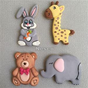 کاتر 4 تایی حیوانات پلاستیکی