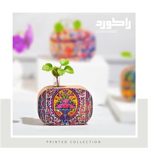 گلدان چوبی P 118 Printed C