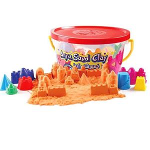 سرگرمی بازی شن جادویی خمیر شنی ماسه ای رنگی آریا 1/4 کیلویی