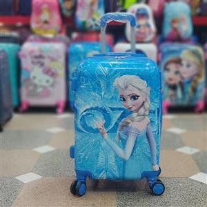 چمدان بچگانه-کودک دخترانه السا-فروزن سایز 20 اینچ خارجی-وارداتی 