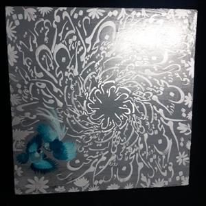 تابلو نقاشی خط روی بوم 30 در 30