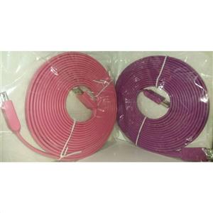 کابل 5 متر افزایش USB فلت