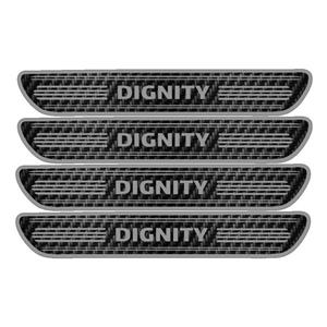 برچسب بدنه خودرو اکسان استور مدل کربن کد sp129 مناسب برای دیگنیتی بسته 4 عددی