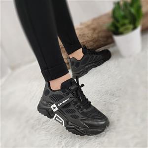 کتونی لژدار طبی کتانی طبی زنانه کتونی اسپرت کتانی لژدار کتانی مشکی کتونی لژ دار کفش اسپرت ورزشی کفش طبی زنانه کتونی سبک