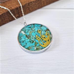 گردنبند رزینی طرح عشق