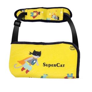 آویز دست  گردنی فانتزی طبی  ، رنگ زرد ،  طرح گربه super cat