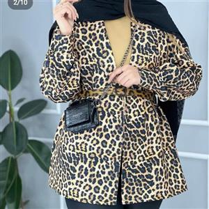 کت پلنگی زنانه شیک عیدانه