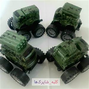 اسباب بازی ماشین قدرتی ارتشی 4 عددی کد محصول 131