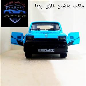 ماکت ماشین فلزی رنو 5 اسپورت رنگ آبی به طول 12 سانتیمتر و وزن 95 گرم