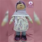 عروسک باحجاب فاطمه خانم - کد 152 - بنفش - یاسی