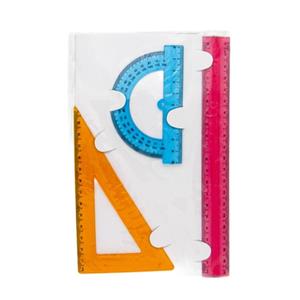 ست خط کش سه تکه ژله ای