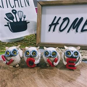 مجسمه جغد4عددی لاو