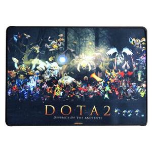 پد ماوس مخصوص بازی مچر طرح DOTA2 دور دوزی شده و کفی پارچه ای ضد لغزش با طراحی بسیار زیبا کیفیت ساخت عالی 