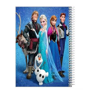 دفتر مشق 100برگ طرح السا و آنا کد 133