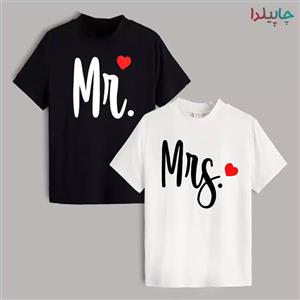 ست تیشرت آستین کوتاه مردانه و زنانه