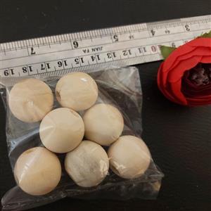 مهره چوبی خام 18 میل 20 گرمی