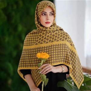 روسری سیا اسکارف  قواره 140  در 8 رنگ زیبا  طرح چفیه عربی