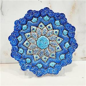بشقاب مینا کاری سایز 20طرح نقاشی حرفه ای 