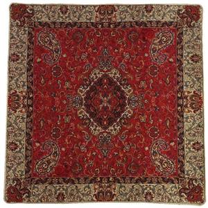 کاور کوسن ترمه ابریشم کد QUTR14 نفیس رنگ قرمز آستر زرشکی لبه مغزی دوزی