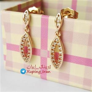 گوشواره ژوپینگ آویز ظریف نگین دار  شیک مارک Xuping