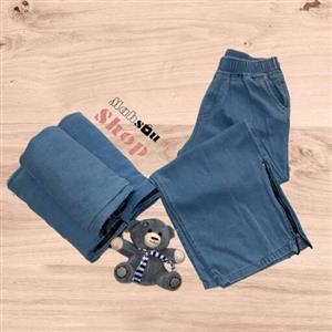 شلوار بگ جین بغل زیپ