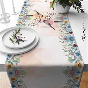 رانر طرح شعر حافظ- از صدایِ سخنِ عشق ندیدم خوشتر - 40 در 140 سانتیمتر -مخمل پورش