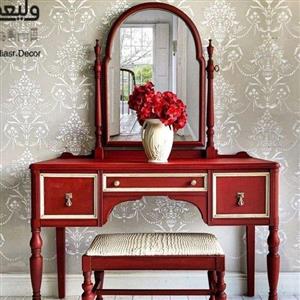میز آرایش کلاسیک با رنگ خاص (قابلیت تغییردررنگ دارد)