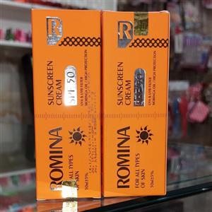 کرم ضد آفتاب رومینا ( بی رنگ)