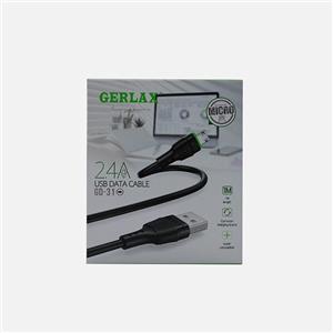 کابل شارژ میکرو یک متری Gerlax مدل GD-31