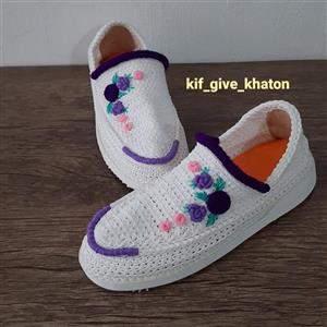 گیوه گلدوزی شده سوغات کرمانشاه