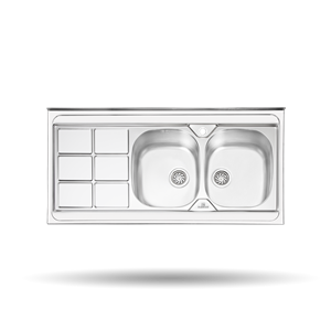 سینک ظرفشویی توکار پرنیان استیل مدل PS1214