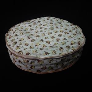 جانانی  کیف نان گرد کامل بزرگ مناسب برای تعداد زیاد نان و نان سنگک مدل  گل گلی