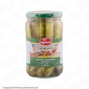 خیارشور برش خورده سمیه مقدار 670 گرم Somayeh Cucumber Pickle Spears 670gr