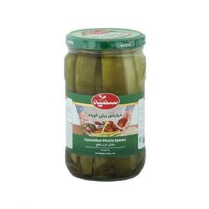 خیارشور برش خورده سمیه مقدار 670 گرم Somayeh Cucumber Pickle Spears 670gr 