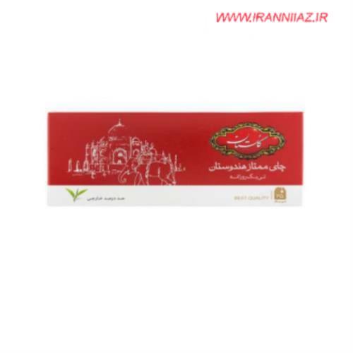 چای سیاه کیسه ای گلستان ممتاز هندوستان پک 25 عددی