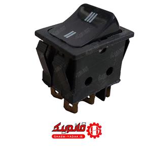 کلید تکی هود موتور 2 به 3 مشکی