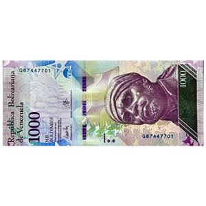 اسکناس 1000 بولیوار ونزوئلا 2017