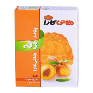 پودر ژله هلو هاتی کارا مقدار 100 گرم Hoti Kara Peach Jelly 100gr 