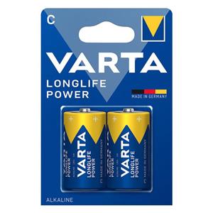 باتری C وارتا مدل long life power C بسته دو عددی