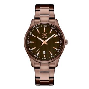 ساعت مچی عقربه ای مردانه اوبلاک مدل 72703 رنگ کافی صفحه کافی