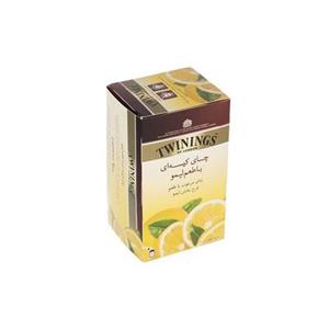 چای سیاه کیسه ای توینینگز با طعم لیمو بسته ۲۰ عددی