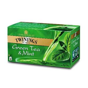 چای سبز کیسه ای توینینگز بسته 20 عددی