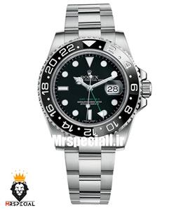 ساعت مچی رولکس مردانه مدل جی ام تی مستر  شیشه عدسی دار ROLEX GMT MASTER