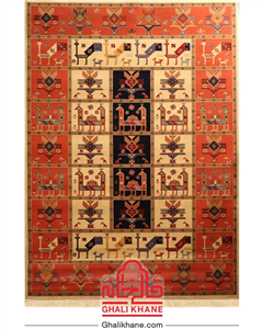 فرش ستاره کویر یزد کلکسیون شاهسون 320 شانه کد SH-B002-5003