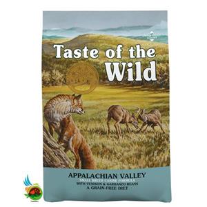 غذای خشک سگ بالغ نژاد کوچک تیست آف د وایلد بدون غلات با طعم گوزن و لوبیا گاربانزو Taste of the wild with venison & garbanzo beans وزن ۲ کیلوگرم