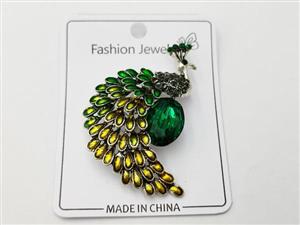  سنجاق سینه طرح طاووس