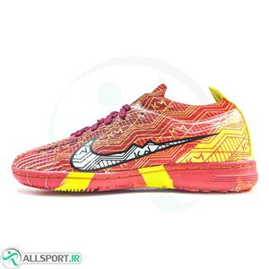 کفش فوتسال سایز کوچک نایک ایرزوم مرکوریال بدون ساق  طرح اصلی Nike Aire zoom Vapor  Mercurial Red Yellow